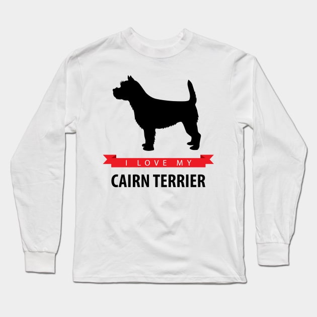 I Love My Cairn Terrier Long Sleeve T-Shirt by millersye